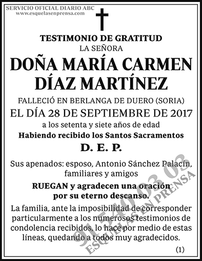 María Carmen Díaz Martínez